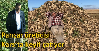 Pancar üreticisi Kars’ta keyif çatıyor