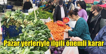 Pazar yerleriyle ilgili önemli karar