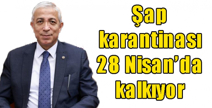 Şap karantinası 28 Nisan’da kalkıyor