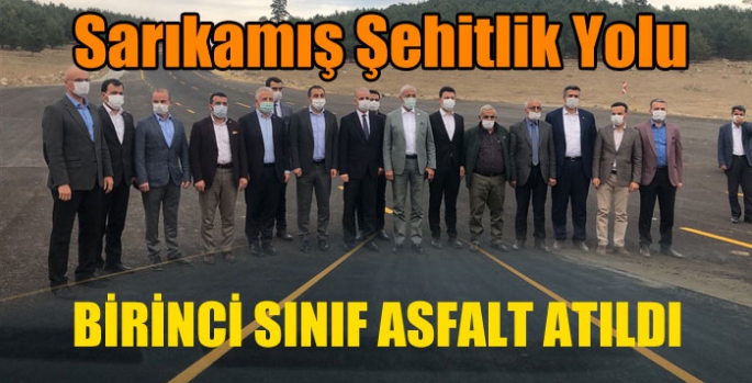 Sarıkamış Şehitlik Yolu birinci sınıf asfalta kavuştu