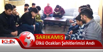 Sarıkamış Ülkü Ocakları Şehitlerimizi Andı