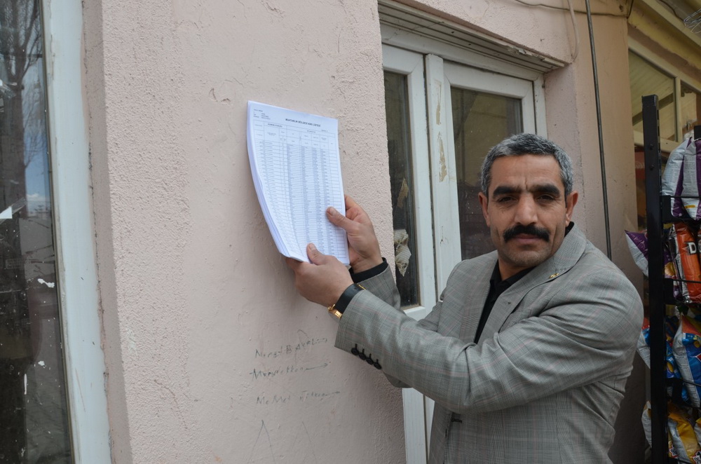 Seçmen listeleri askıya çıktı