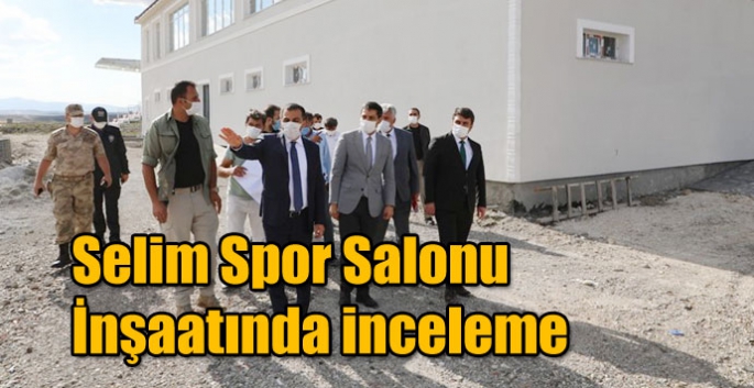 Selim Spor Salonu İnşaatında inceleme