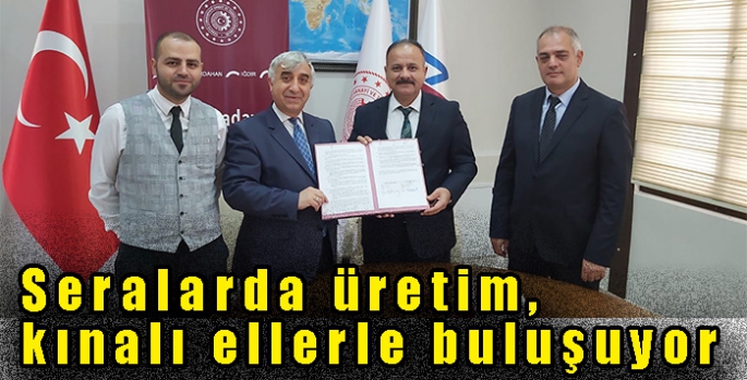 Seralarda üretim, kınalı ellerle buluşuyor