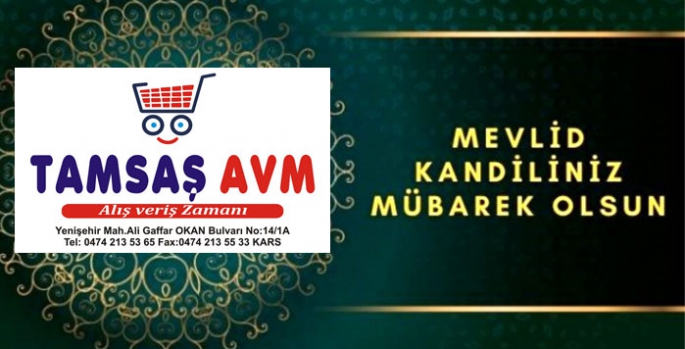 TAMSAŞ AVM’den Mevlid Kandili mesajı