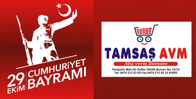 TAMSAŞ AVM’nin 29 Ekim Cumhuriyet Bayramı Mesajı