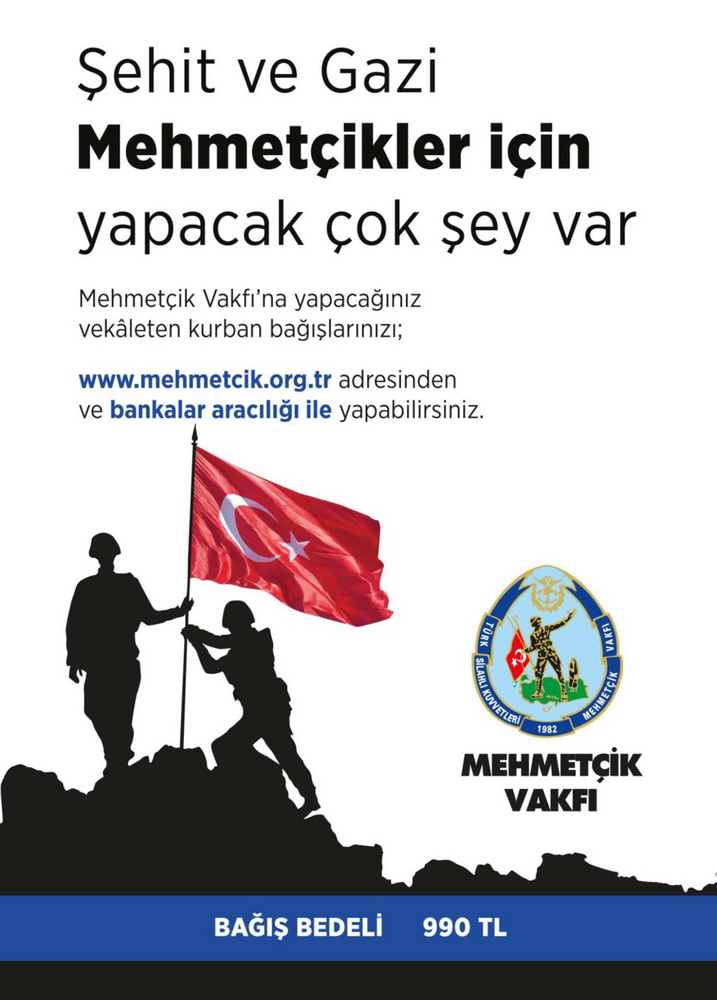 TSK Mehmetçik Vakfı’na Kurban Bağışları Devam Ediyor