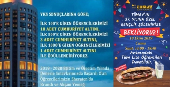 TÜMAY’ın 37. Yılına Özel Gençlik Şöleni