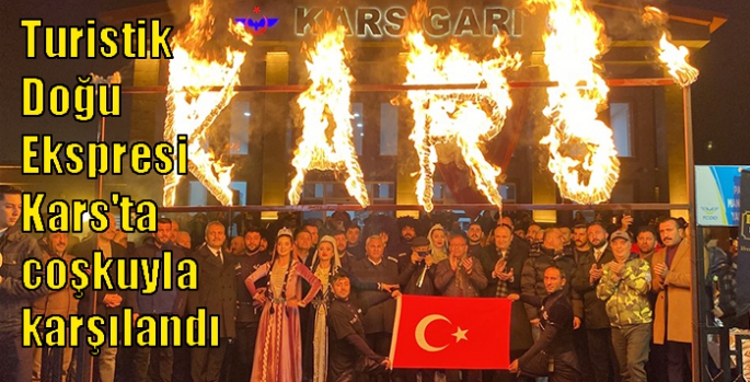 Turistik Doğu Ekspresi Kars'ta coşkuyla karşılandı