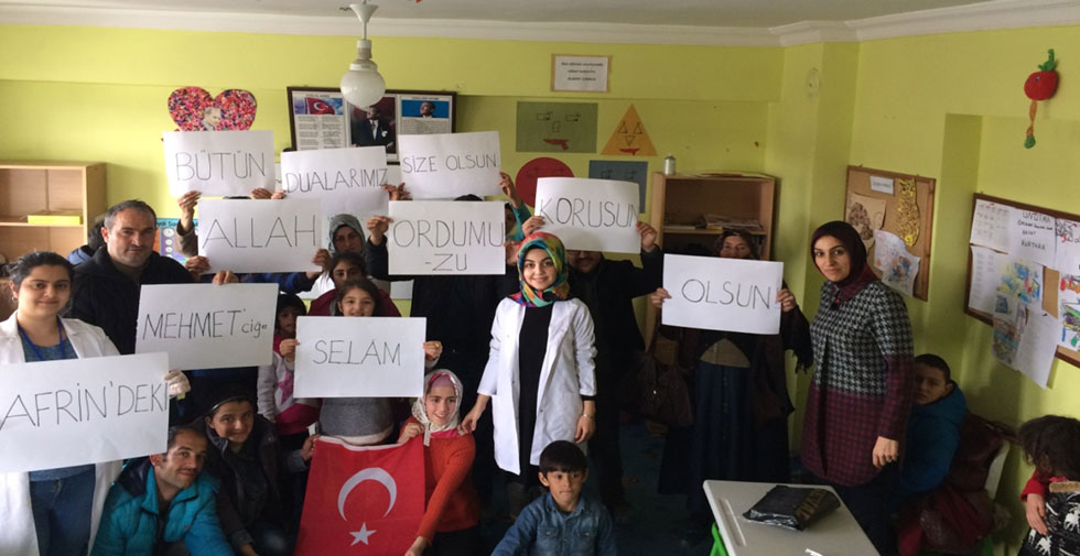 UMUT BİR ailesinden Afrin’deki Mehmetçiklerimize Mesaj