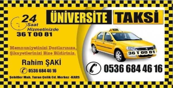 Üniversite Taksi 24 saat hizmetinizde