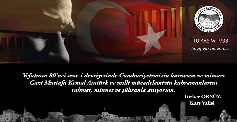Vali Türker Öksüz’ün 10 Kasım mesajı