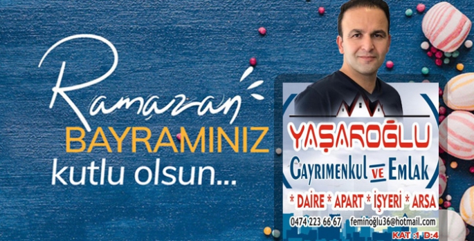 Yaşaroğlu Gayrimenkul ve Emlak, Ramazan Bayramınızı Tebrik Eder