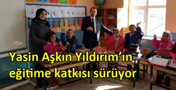 Yasin Aşkın Yıldırım’ın eğitime katkısı sürüyor