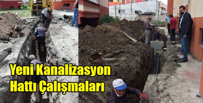 Yeni Kanalizasyon Hattı Çalışmaları